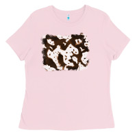 Bubblegum Pink cowhide Ladies Tee - RanaPortraitStore