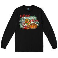 Black its the wonderful time of the year Long Sleeve Tee - CowGirlArtShop
