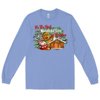 Colony Blue its the wonderful time of the year Long Sleeve Tee - CowGirlArtShop