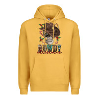 Mustard howdy christmas skull Premium Hoodie - FaDigitalArtStudio