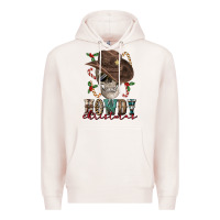 Pale Pink howdy christmas skull Premium Hoodie - FaDigitalArtStudio