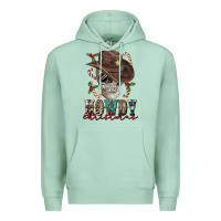 Seafoam howdy christmas skull Premium Hoodie - FaDigitalArtStudio