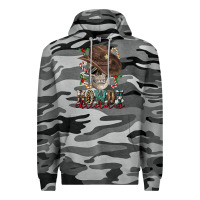 Slate Camo howdy christmas skull Premium Hoodie - FaDigitalArtStudio