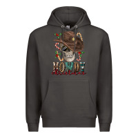 Smoke howdy christmas skull Premium Hoodie - FaDigitalArtStudio
