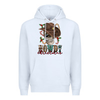 White howdy christmas skull Premium Hoodie - FaDigitalArtStudio