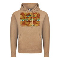 Vintage Coffee Aztec Background Pattern Western Vintage Hoodie - texasbilliewilder
