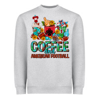 Coffee And American Football Coffee Cups Heavyweight Sweatshirt | Teevron
