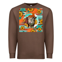 Chestnut Hereford Bull Premium Sweatshirt - LillyAllenDesigns
