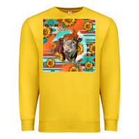 Lemon Hereford Bull Premium Sweatshirt - LillyAllenDesigns