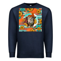 Navy Hereford Bull Premium Sweatshirt - LillyAllenDesigns