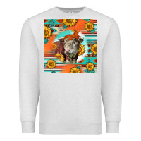 Oatmeal Heather Hereford Bull Premium Sweatshirt - LillyAllenDesigns