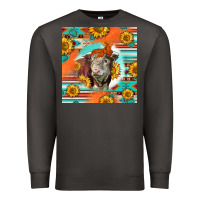 Smoke Hereford Bull Premium Sweatshirt - LillyAllenDesigns