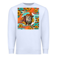 White Hereford Bull Premium Sweatshirt - LillyAllenDesigns