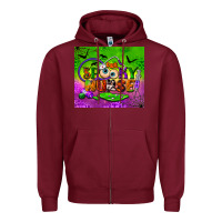 Burgundy one spooky nurse tumbler Zipper Hoodie - BundleAndBundleShop