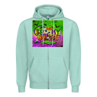 Seafoam one spooky nurse tumbler Zipper Hoodie - BundleAndBundleShop