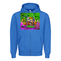 True Royal one spooky nurse tumbler Zipper Hoodie - BundleAndBundleShop