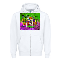 White one spooky nurse tumbler Zipper Hoodie - BundleAndBundleShop