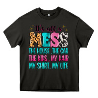 Asphalt It's all a mess the house the car Heavy Core Tee - MaliasSmallBusiness