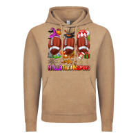 Vintage Coffee happy hallothanksmas football Vintage Hoodie - texasbilliewilder