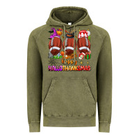 Vintage Olive happy hallothanksmas football Vintage Hoodie - texasbilliewilder