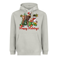 Moon Dust happy holidays baby deer Heavyweight Hoodie - LillyAllenDesigns