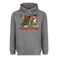 Storm happy holidays baby deer Heavyweight Hoodie - LillyAllenDesigns