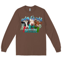 Chestnut heifers its cold outside Long Sleeve Tee - CowGirlArtShop