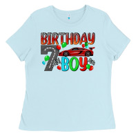 Baby Blue birthday boy Ladies Tee - BundleAndBundleShop
