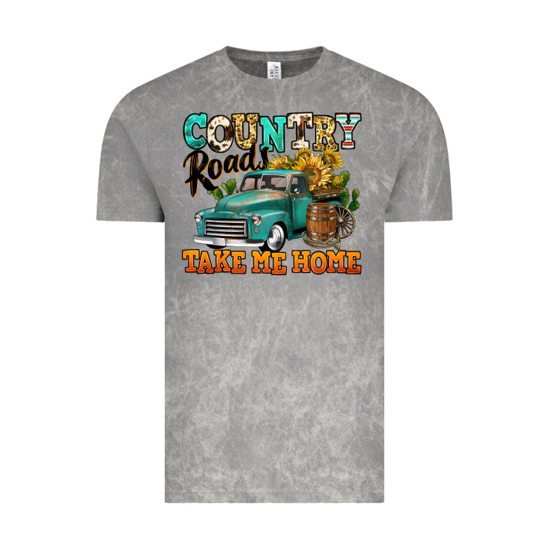 Country Roads Take Me Home Vintage Truck Vintage Tee by Jasminsmagicworld | Teevron
