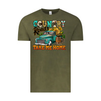 Vintage Olive country roads take me home vintage truck Vintage Tee - Jasminsmagicworld