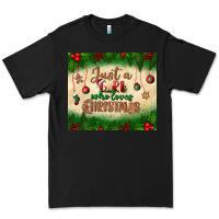 Black just a girl who loves christmas tumbler Premium Tee - BundleAndBundleShop