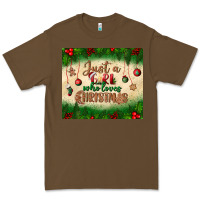 Cacao just a girl who loves christmas tumbler Premium Tee - BundleAndBundleShop