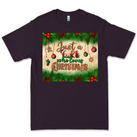 Plum just a girl who loves christmas tumbler Premium Tee - BundleAndBundleShop