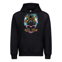 Black nail tech life messy bun Urban Hoodie - BarkalooDesign