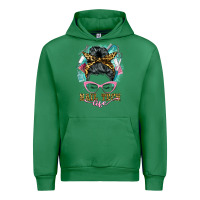 Emerald nail tech life messy bun Urban Hoodie - BarkalooDesign