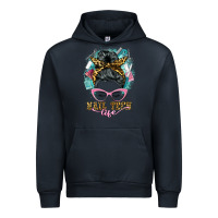 Navy nail tech life messy bun Urban Hoodie - BarkalooDesign