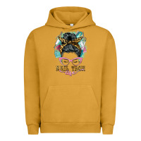 Pigment Peanut Butter nail tech life messy bun Urban Hoodie - BarkalooDesign