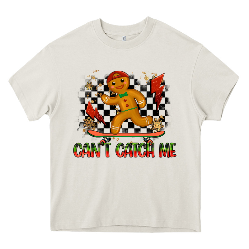 Gingerbread Cant Catch Me Heavy Core Tee by MaliasSmallBusiness | Teevron