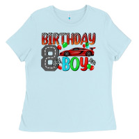 Baby Blue birthday boy Ladies Tee - BundleAndBundleShop