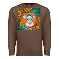 Chestnut charolais cow Premium Sweatshirt - LillyAllenDesigns