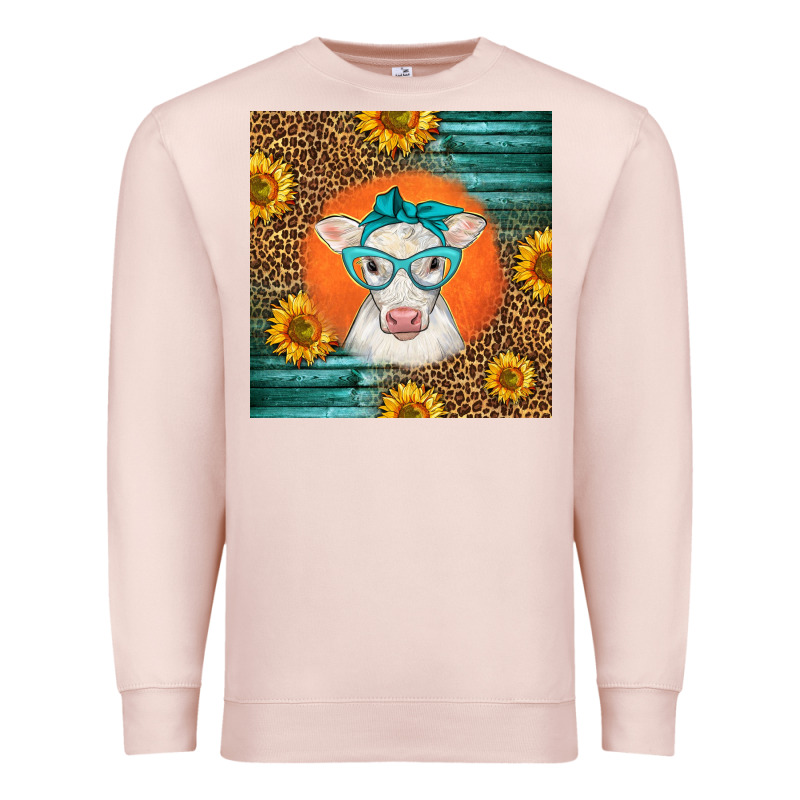 Charolais Cow Premium Sweatshirt by LillyAllenDesigns | Teevron