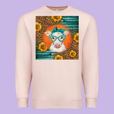 Charolais Cow Premium Sweatshirt Designed By Lillyallendesigns