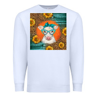 White charolais cow Premium Sweatshirt - LillyAllenDesigns