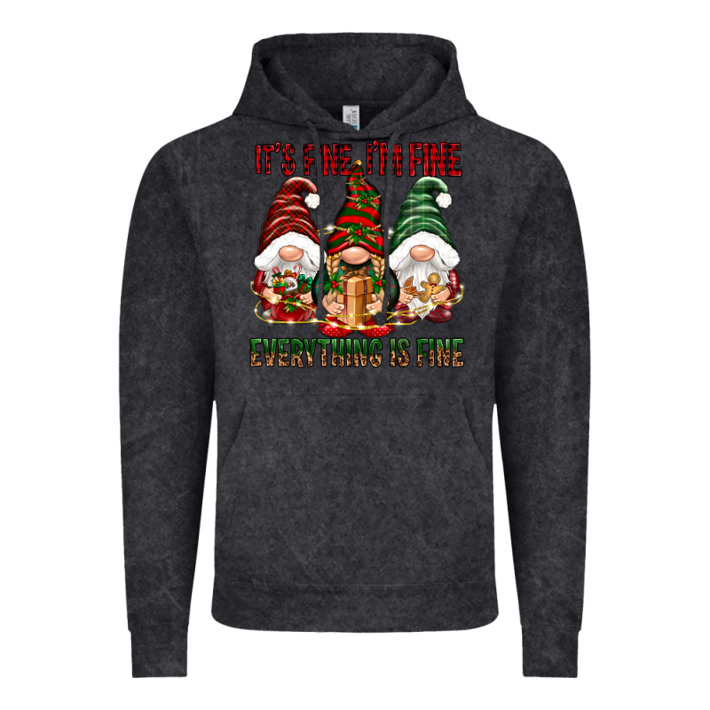 It's Fine I'm Fine Everything Is Fine Vintage Hoodie by NancyCooperArtShop | Teevron