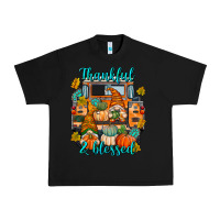 Black Thankful Blessed Urban Heavy Tee - texasbilliewilder
