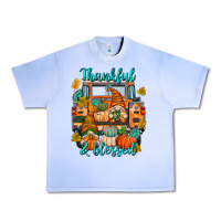 Grape Ice Thankful Blessed Urban Heavy Tee - texasbilliewilder