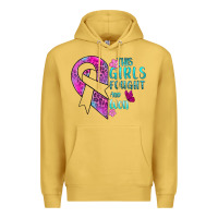 Antique Gold This Girls Fought and Won Cancer Premium Hoodie - BundleAndBundleShop