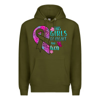 Army Green This Girls Fought and Won Cancer Premium Hoodie - BundleAndBundleShop