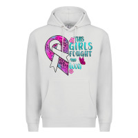 Dove Grey This Girls Fought and Won Cancer Premium Hoodie - BundleAndBundleShop
