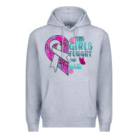 Heather Grey This Girls Fought and Won Cancer Premium Hoodie - BundleAndBundleShop